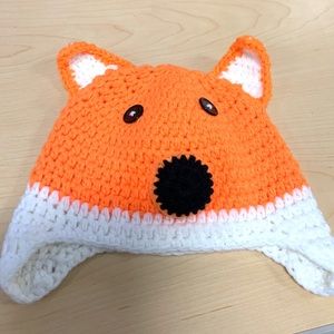 Adorable Hand-crochet Fox hat {1-3yr} 🦊🦊🦊